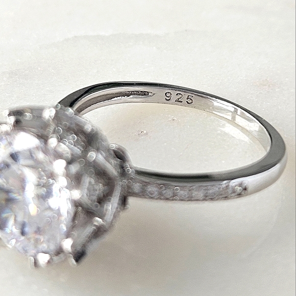 Vintage Style Floral ring, 925 Sterling Silver Charmed Aroma Flower Collection - Picture 6 of 10